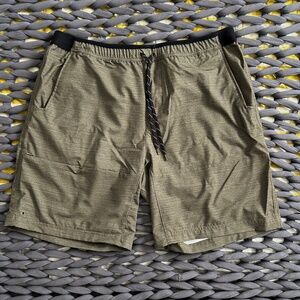 Olive Drab Green Columbia Swim Trunks Suit Shorts (Mens Large)